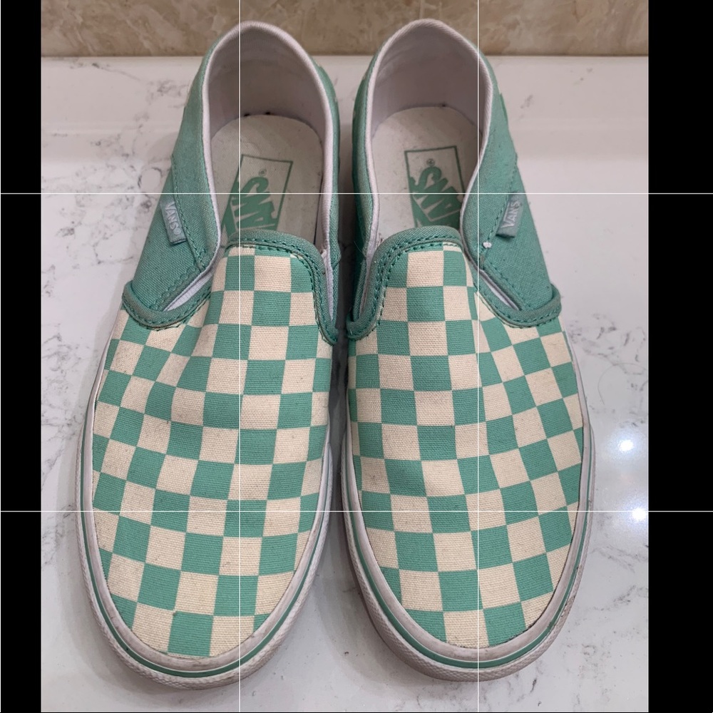 Teal Vans Women’s size 6